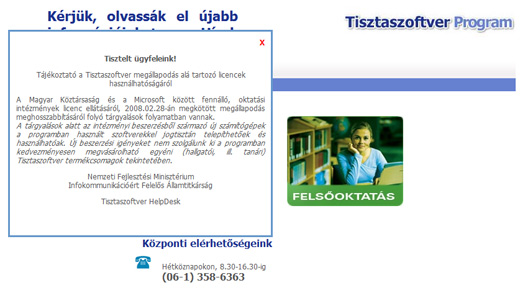 Ma még ez a figyelmeztetés látható az oldalon Ma még ez a figyelmeztetés látható az oldalon
