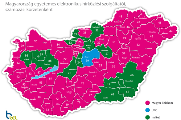 magyarország körzetszámok térkép Visszahúzódik a BTel a Telekom szolgáltatási területéről   IT café  magyarország körzetszámok térkép